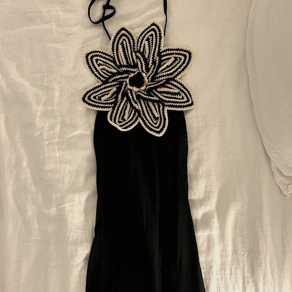 Zara mini halter flower dress